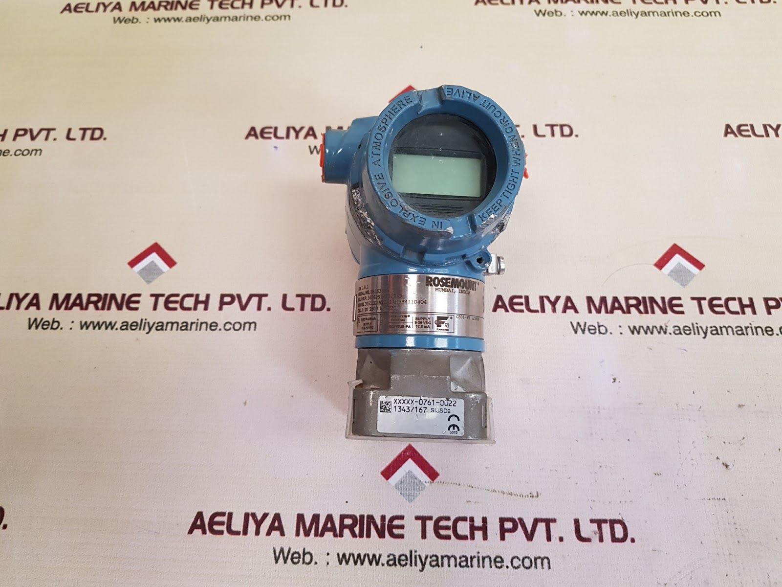 ROSEMOUNT 3051CD2A22A1AM5B4I1D4Q4 FOUNDATION FIELDBUS TRANSMITTER