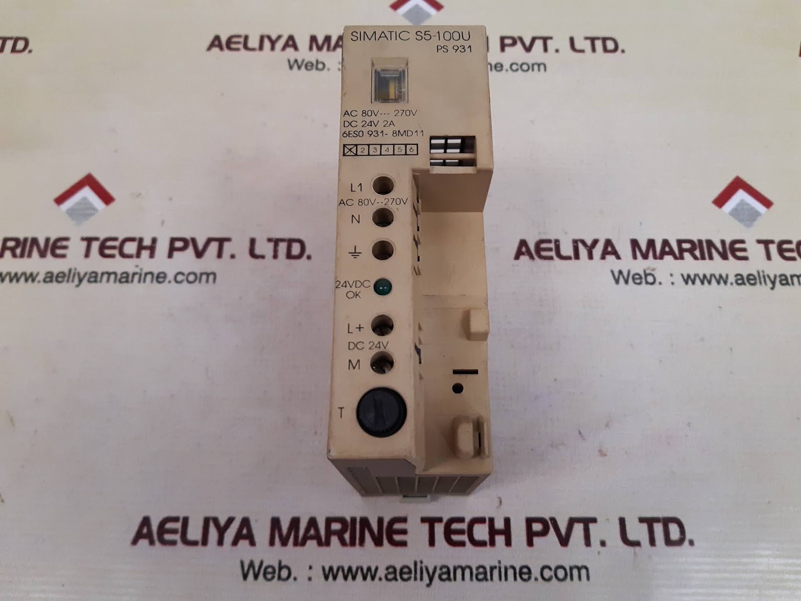 SIEMENS SIMATIC S5-100U POWER SUPPLY 6ES0 931-8MD11