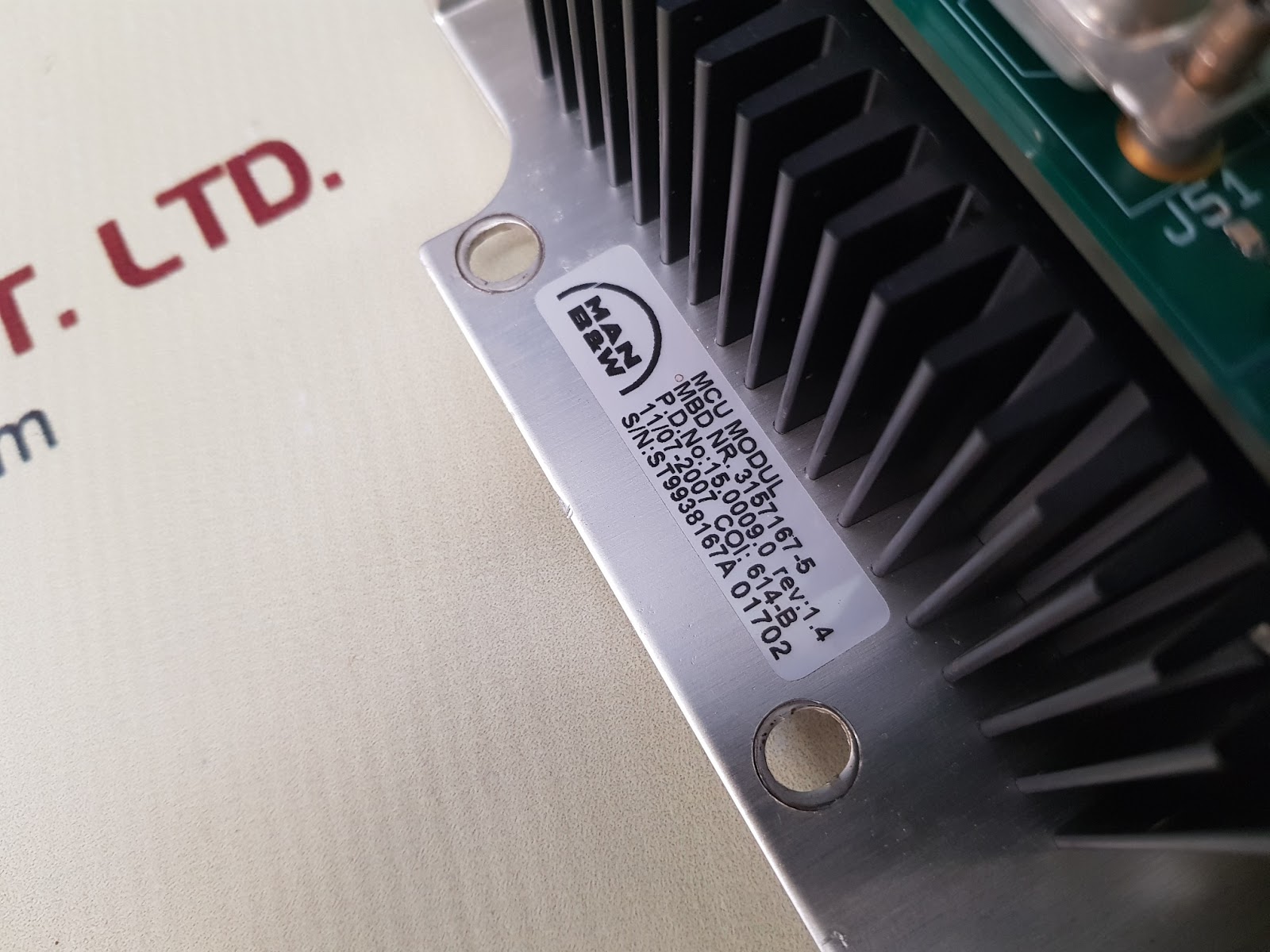 MAN B&W 3157167-5 MCU MODULE - Image 3