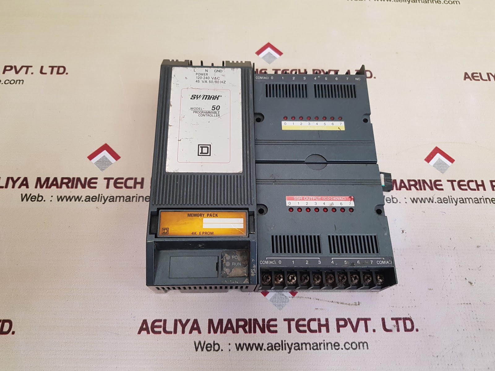 Square d cp-50plc unit with an-108 input module st-108 output module