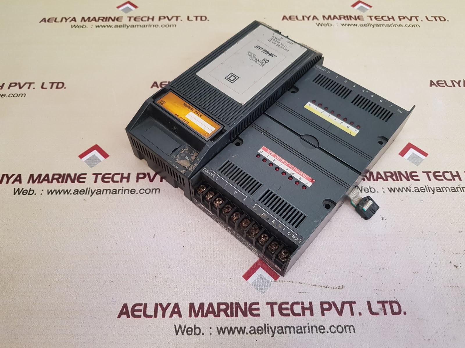 Square d cp-50plc unit with an-108 input module st-108 output module - Image 3