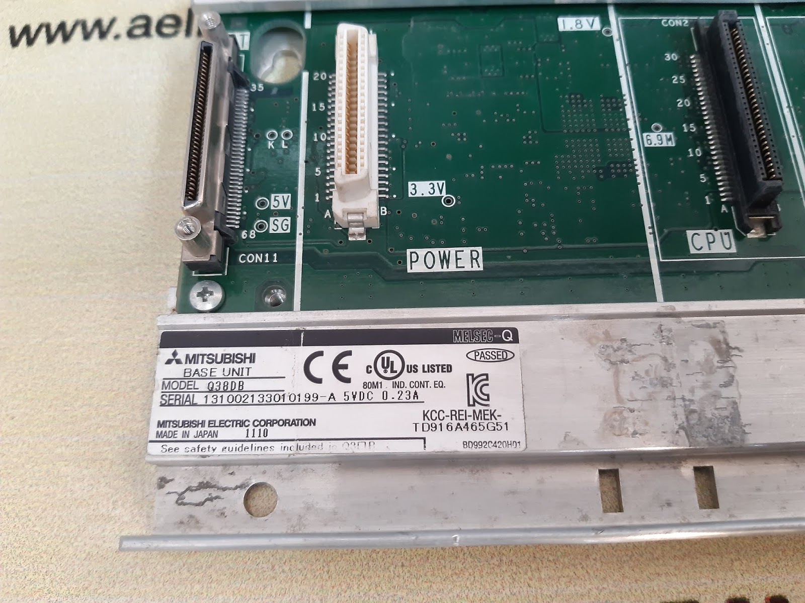 Mitsubishi q38db melsec-q base unit - Image 3