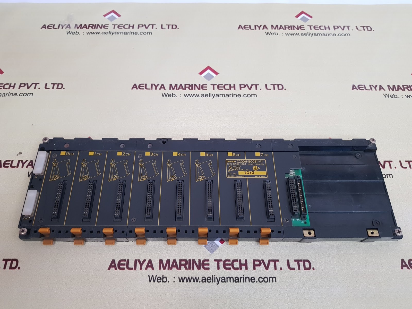 Omron c200h-bc081-v1 cpu base unit