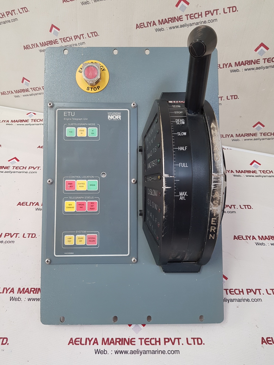 KONGSBERG HYUNDAI NORCONTROL ETU 003 ENGINE TELEGRAPH UNIT 8200014