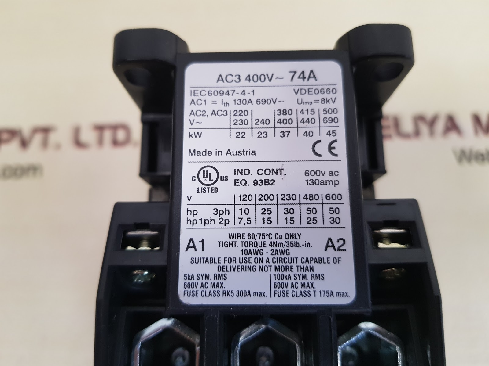 Benedikt & jager k3-74b00 contactor - Image 8