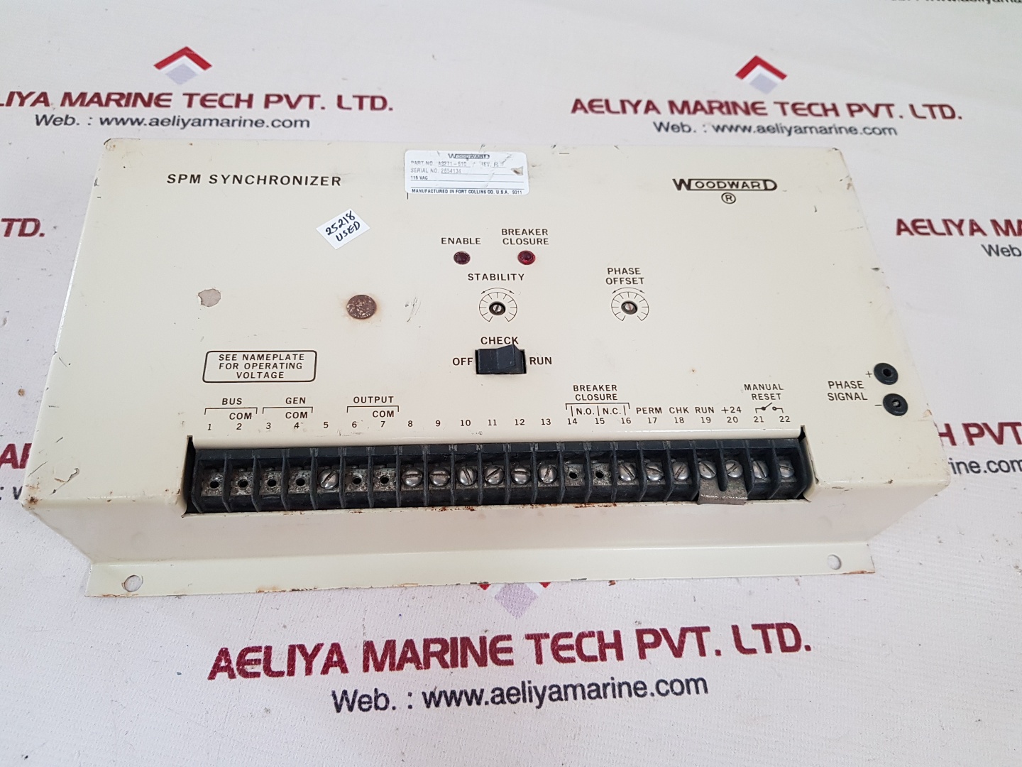 WOODWARD A8271-610 SPM SYNCHRONIZER MODULE 5431.407 J