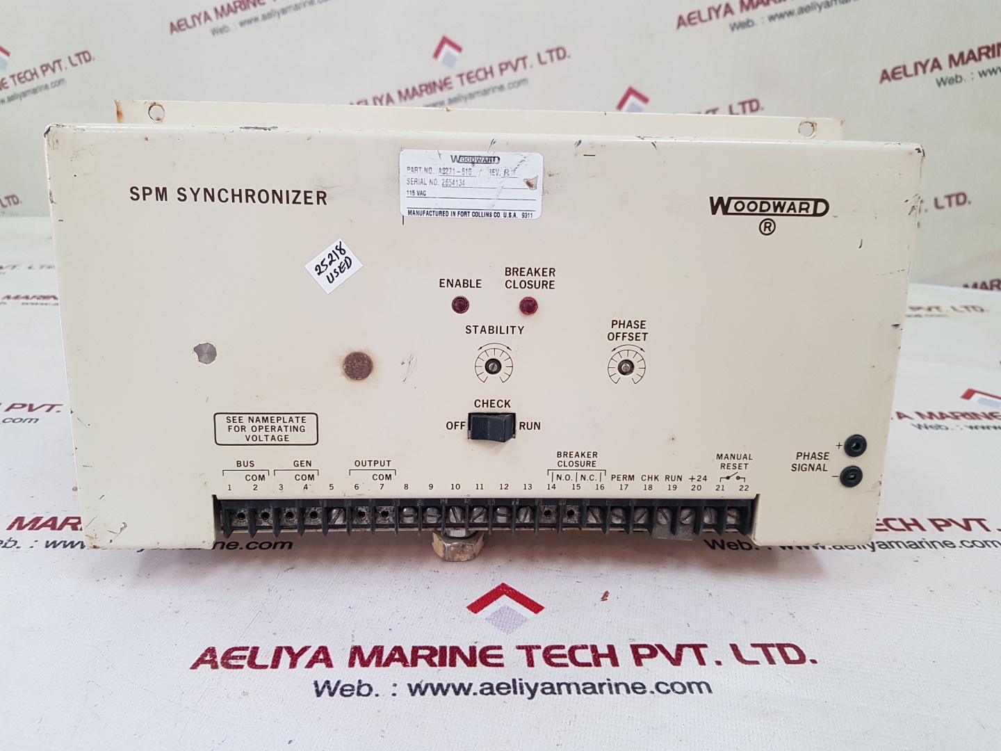 WOODWARD A8271-610 SPM SYNCHRONIZER MODULE 5431.407 J - Image 3