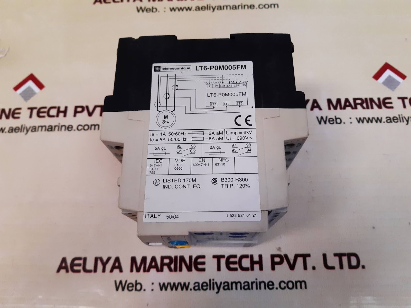 Telemecanique lt6 p0m005 motor protection overload relay - Image 4
