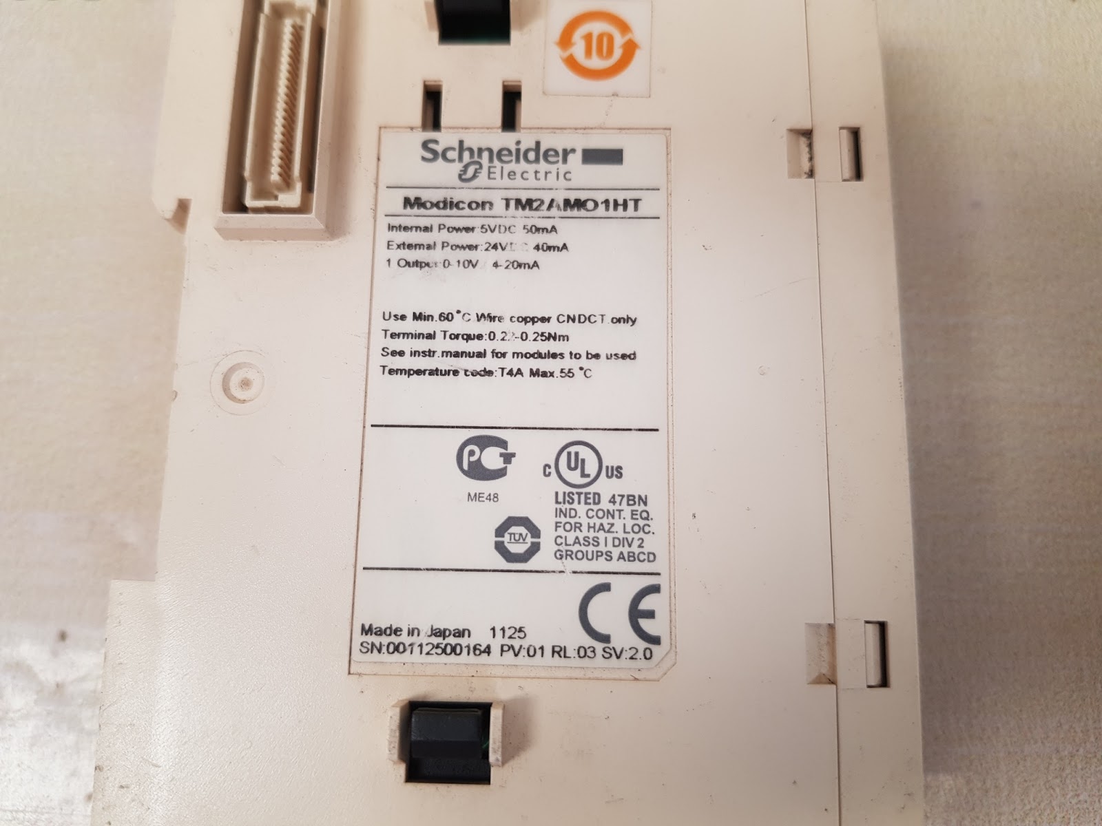 Schneider modicon tm2amo1ht analog output module - Image 6