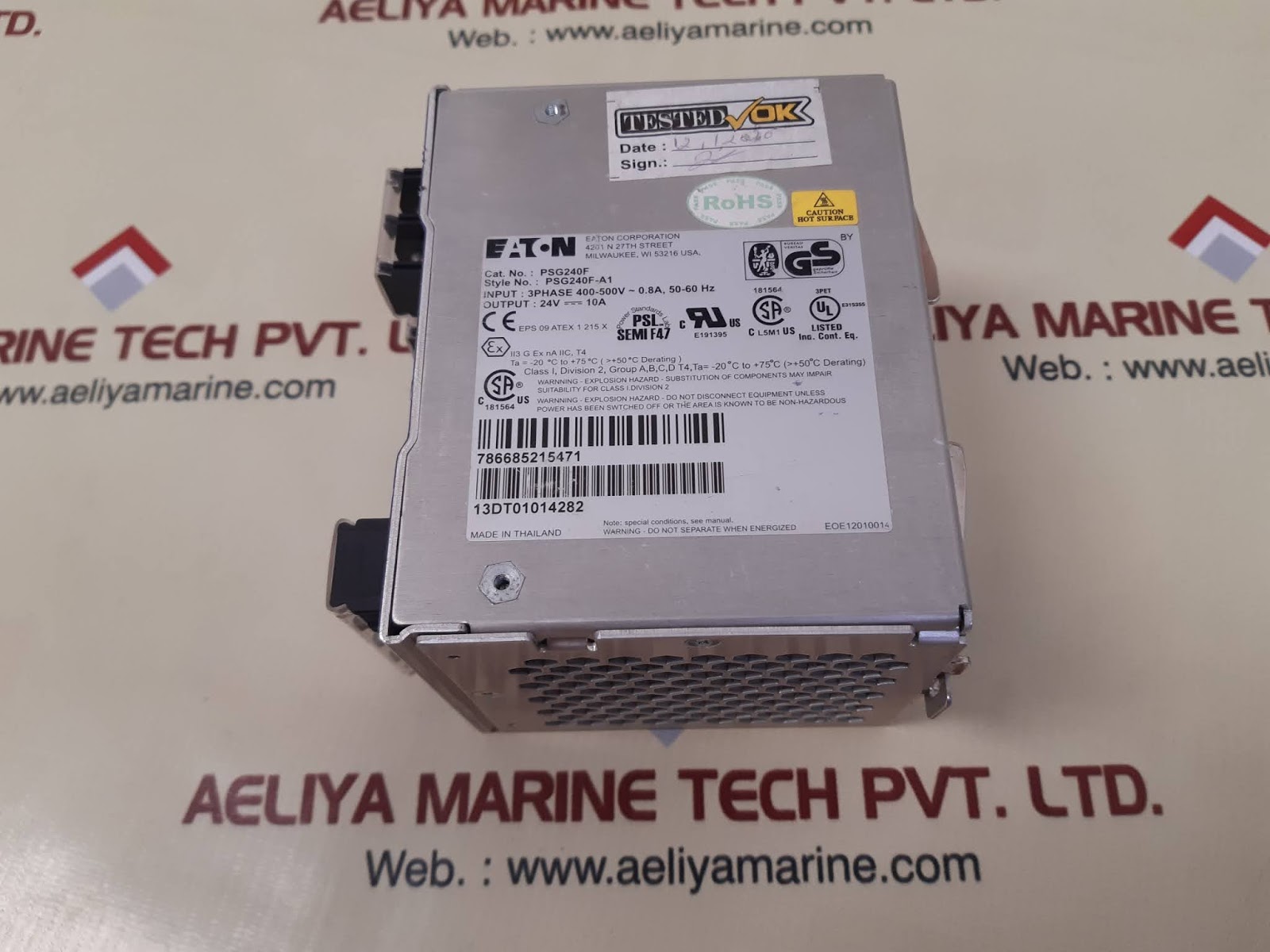 Eaton psg240f-a1 3 phase power supply 400-500v~ 0.8a - Image 3