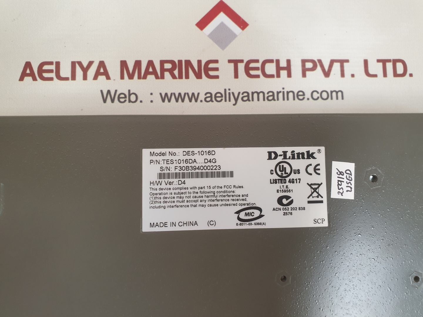 D-link Des-1016D Ethernet Switch Tes1016Da....D4G - Image 4