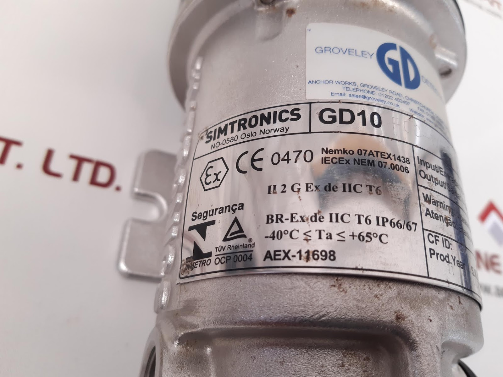 Simtronics gd10-p00-17bg-0xh-00 infrared point gas detector - Image 7