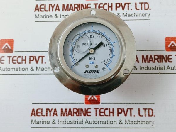 Acutek 0 To 4 Bar Pressure Gauge