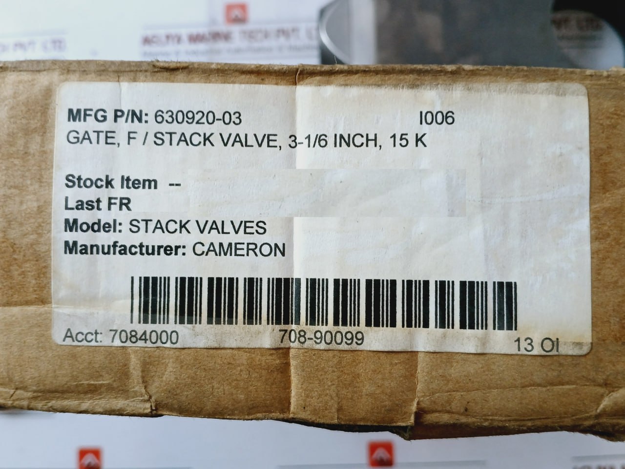 Cameron 630920-03 Gate Stack Valves - Image 5