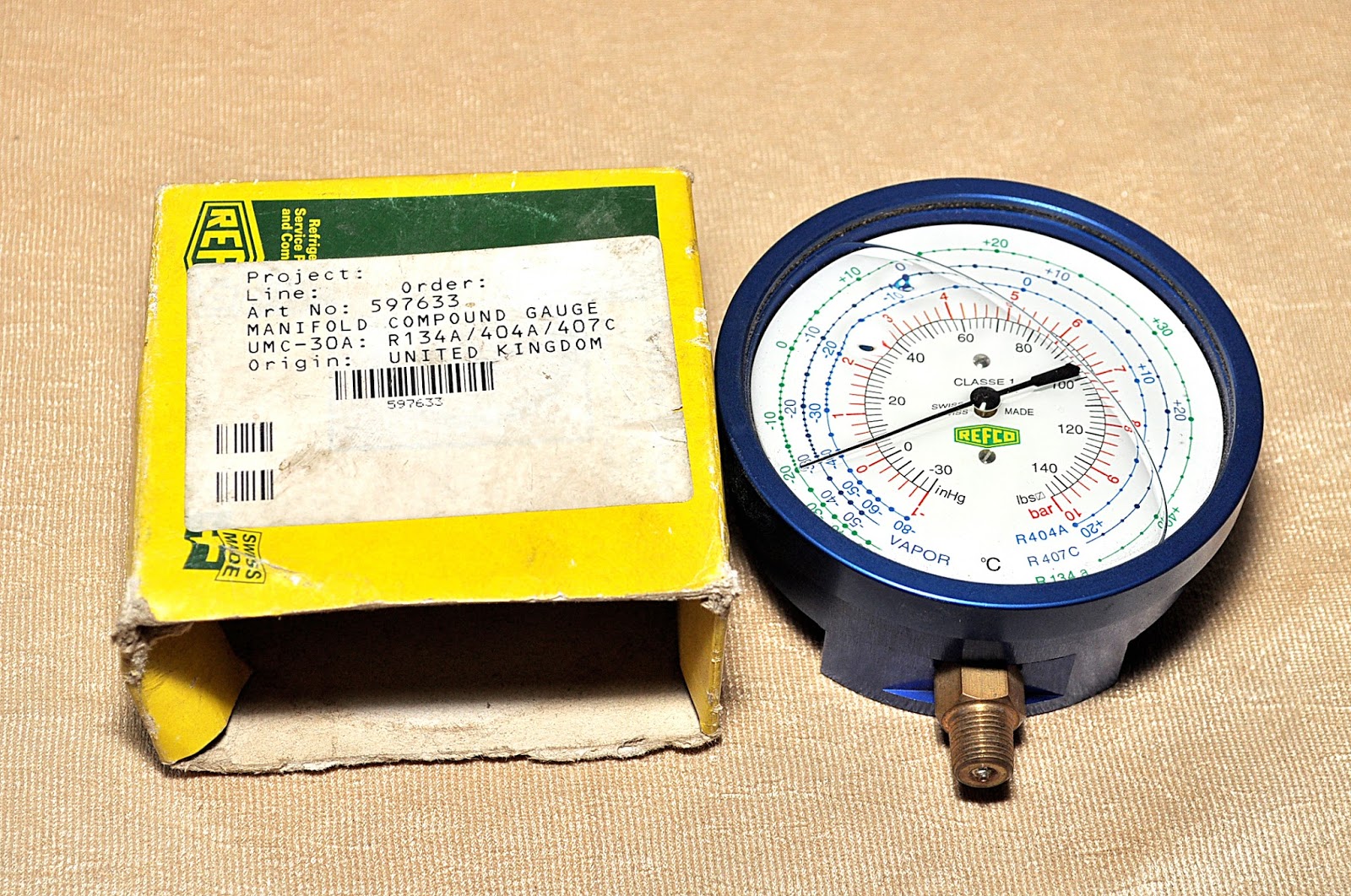 Refco 597633 Manifold Compound Gauge