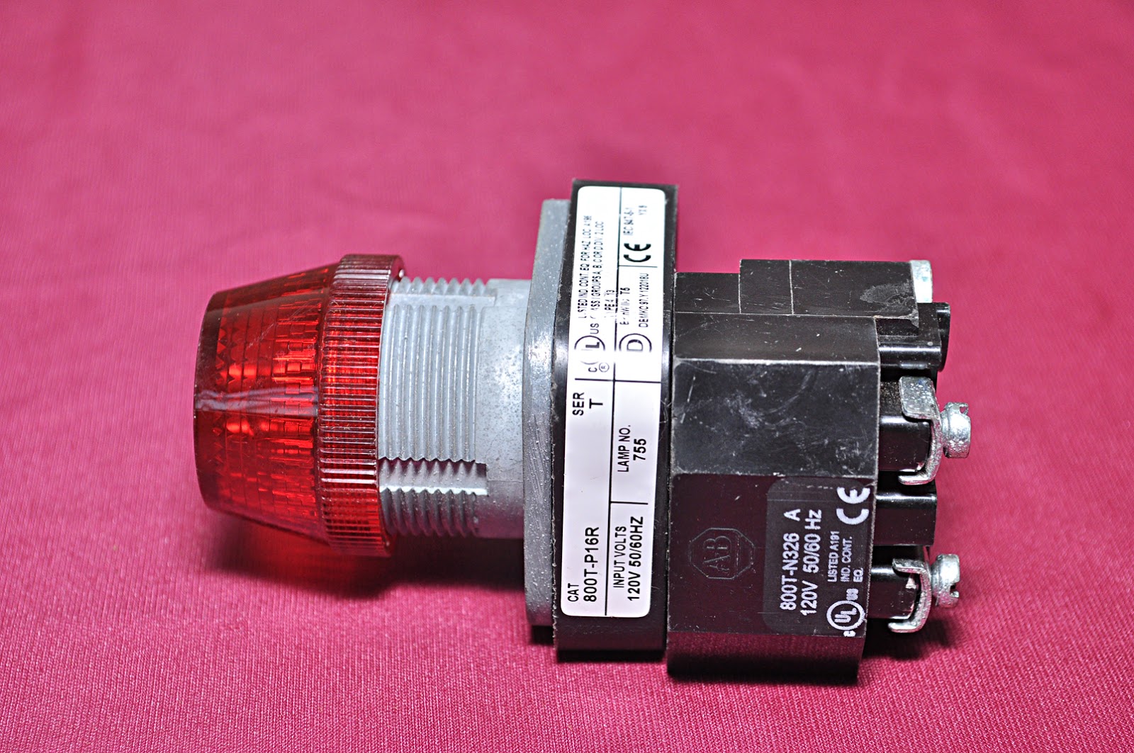 ALLEN-BRADLEY 800T-P16R SERIES N RED PILOT LIGHT - Image 6