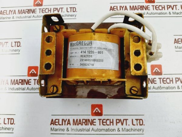 Macgregor 414 1226-801 Crown Steam Transformer