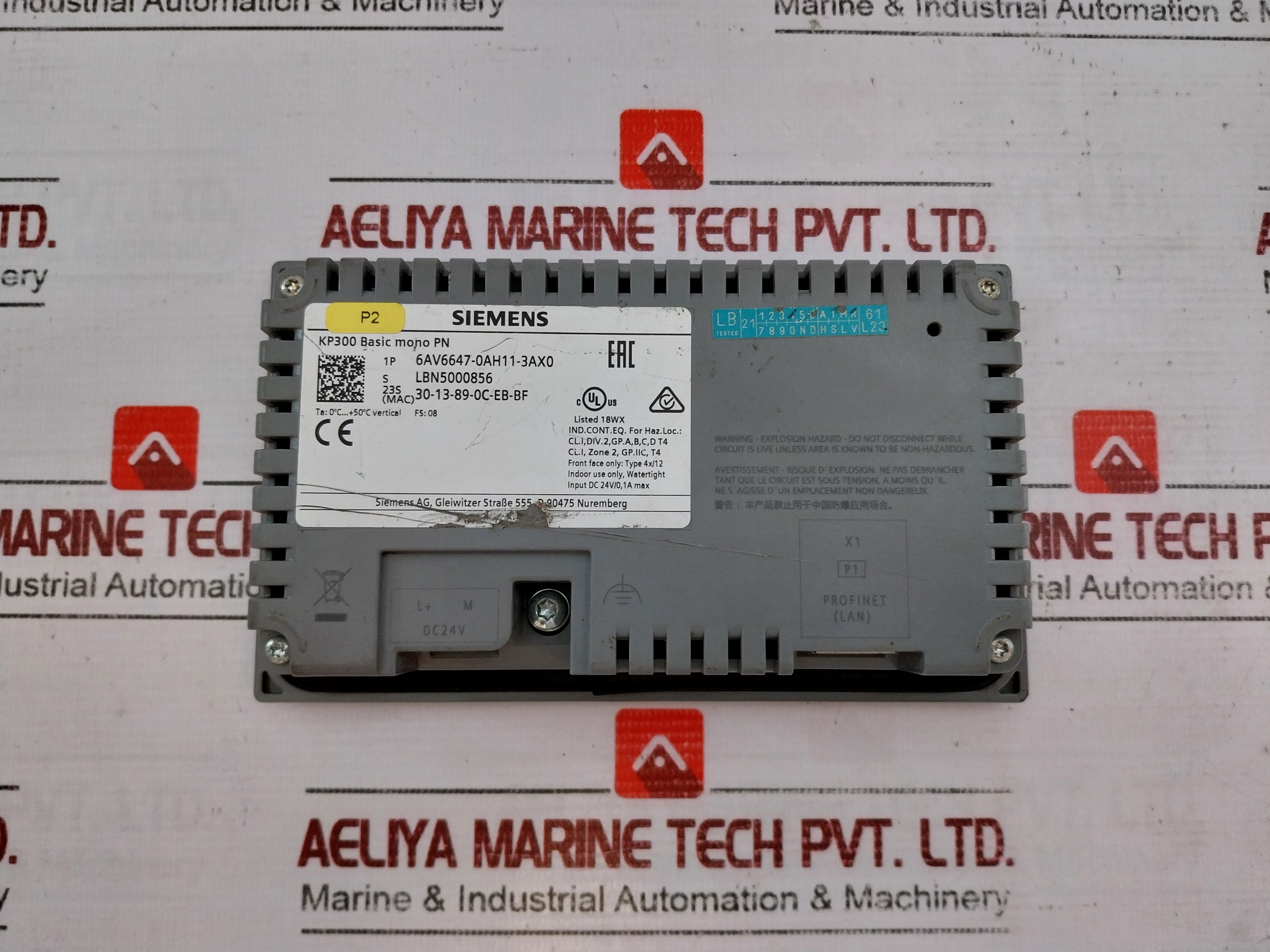 Siemens 6av6647-0ah11-3ax0 Operator Panel 24v - Image 4