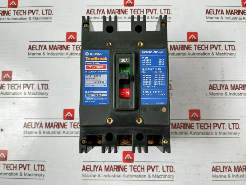 Terasaki Electric Tl-100f Circuit Breaker 690v