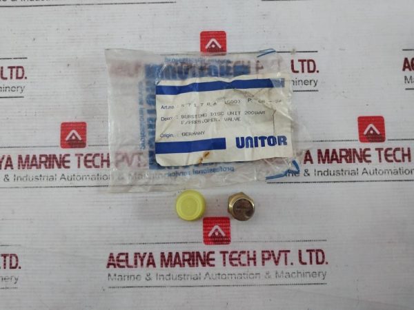 Unitor 571786 Bursting Disc Unit 200bar