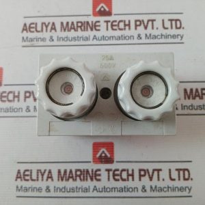 25a 500v 2522 Fuse Base With 2 Screw Caps