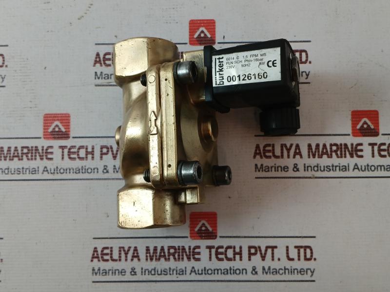 Burkert 6014 C 1,5 Fpm Ms Solenoid Valve 230v