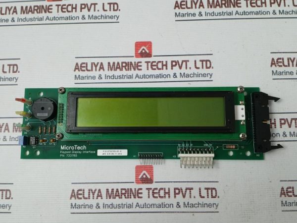 Microtech 0733785-01-0 Keypad Display Interface Assembly