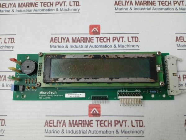 Microtech 0733785-01-0 Keypad Display Interface Assembly