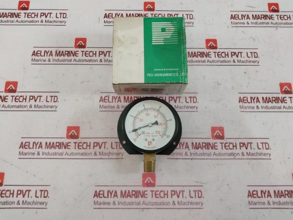 Pro-Instrument P100 C-B 3” Pressure Gauge 150psi