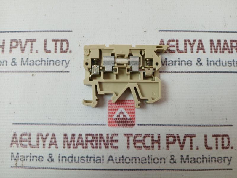 Weidmuller Ask1 Tan Rail Mount Fuse Holder Terminal 500v - Image 4