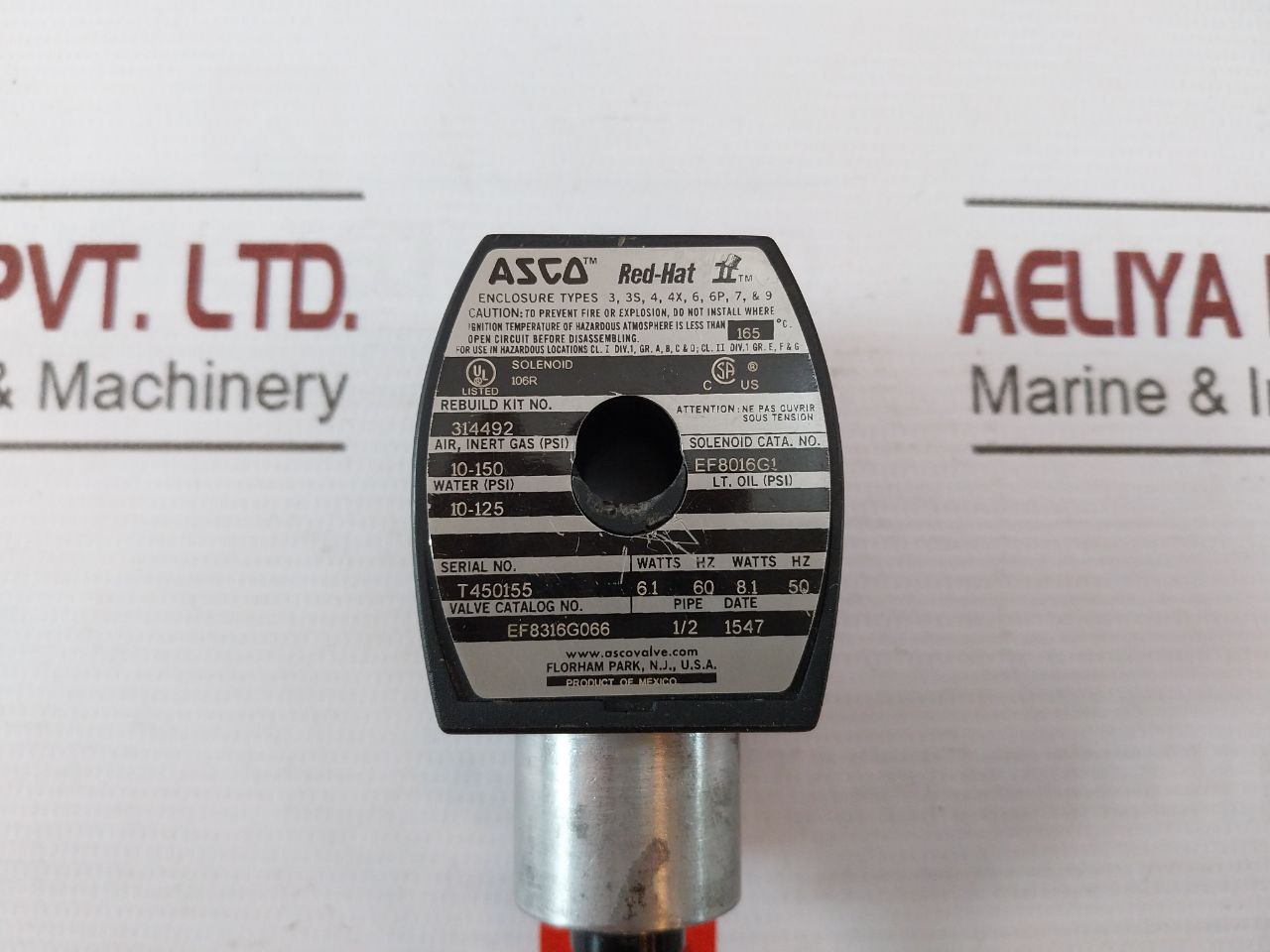 Asco Ef8316g066 Solenoid Valve 165°C - Image 5