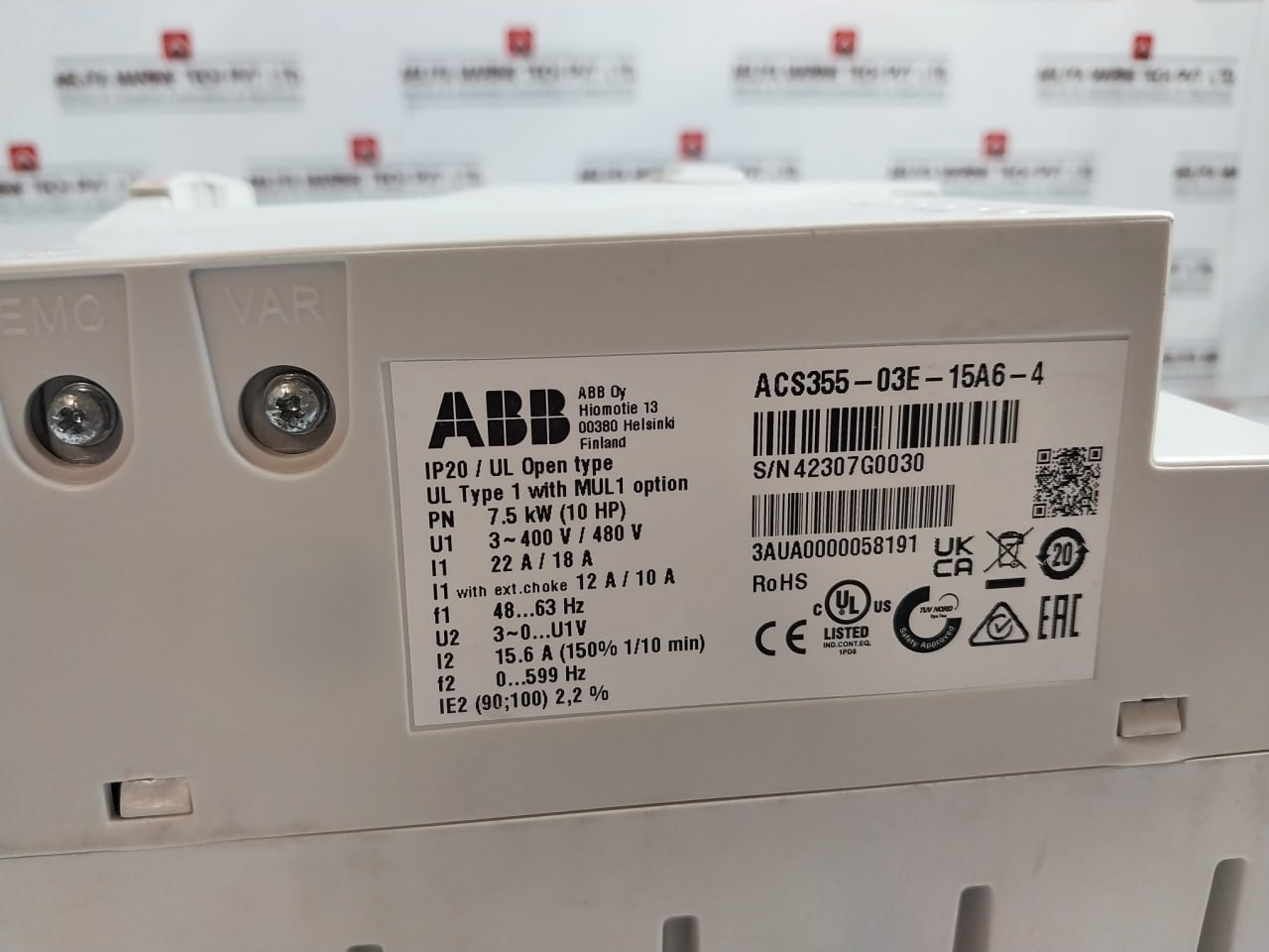 Abb Acs355-03e-15a6-4 Machinery Drive Module 480v - Image 5