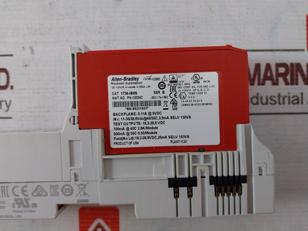 Allen-Bradley 1734-Ib8s Safety Input Module 24v - Image 7