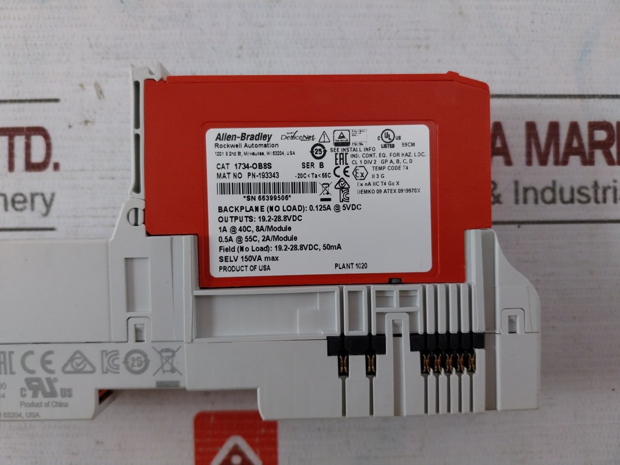 Allen-Bradley 1734-Ob8s Safety Source Output Module 24v - Image 6