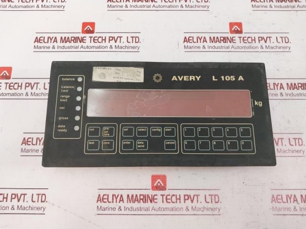 Avery L105a Digital Indicator (Only Front Panel) Capacity
