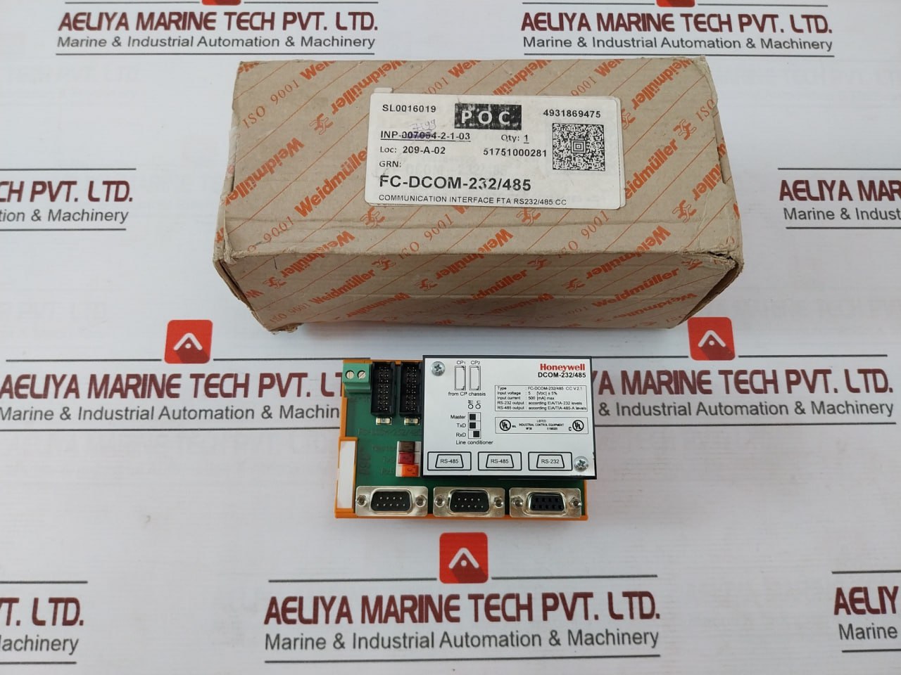Honeywell Weidmuller Fc-Dcom-232485 Interface Module