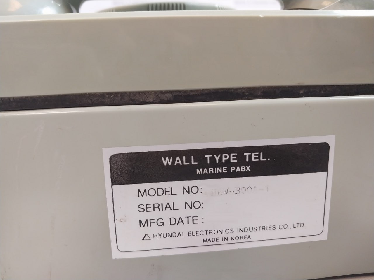 Hyundai Haw-300 A-1 Wall Type Telephone 24v - Image 5