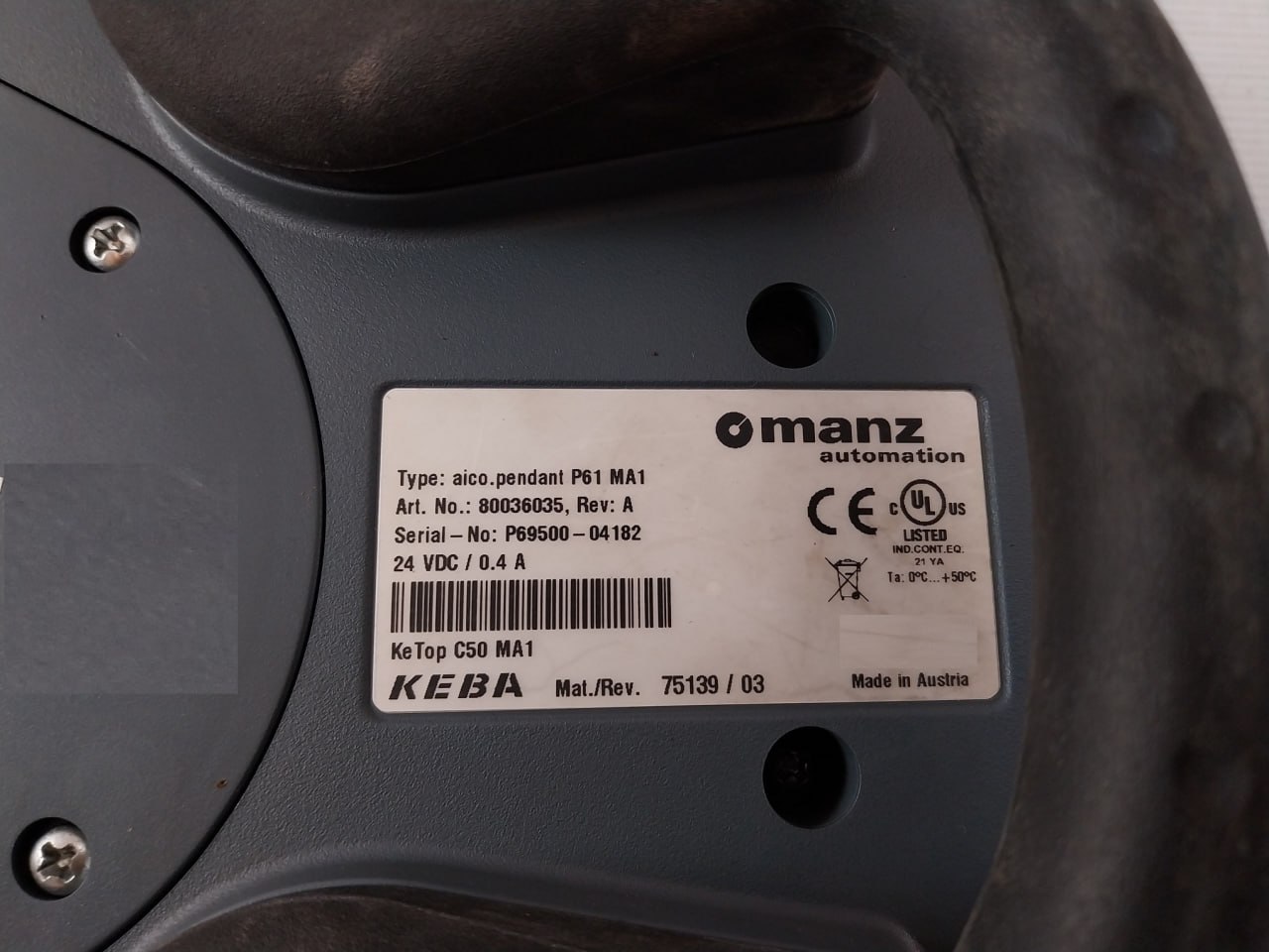 Manz Aico.Pendant P61 Ma1 Robot Teach Pendant - Image 7