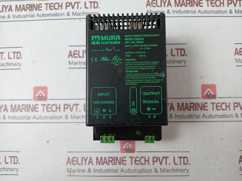 Murr Elektronik Mps3-23024 Switch Mode Power Supply 240v