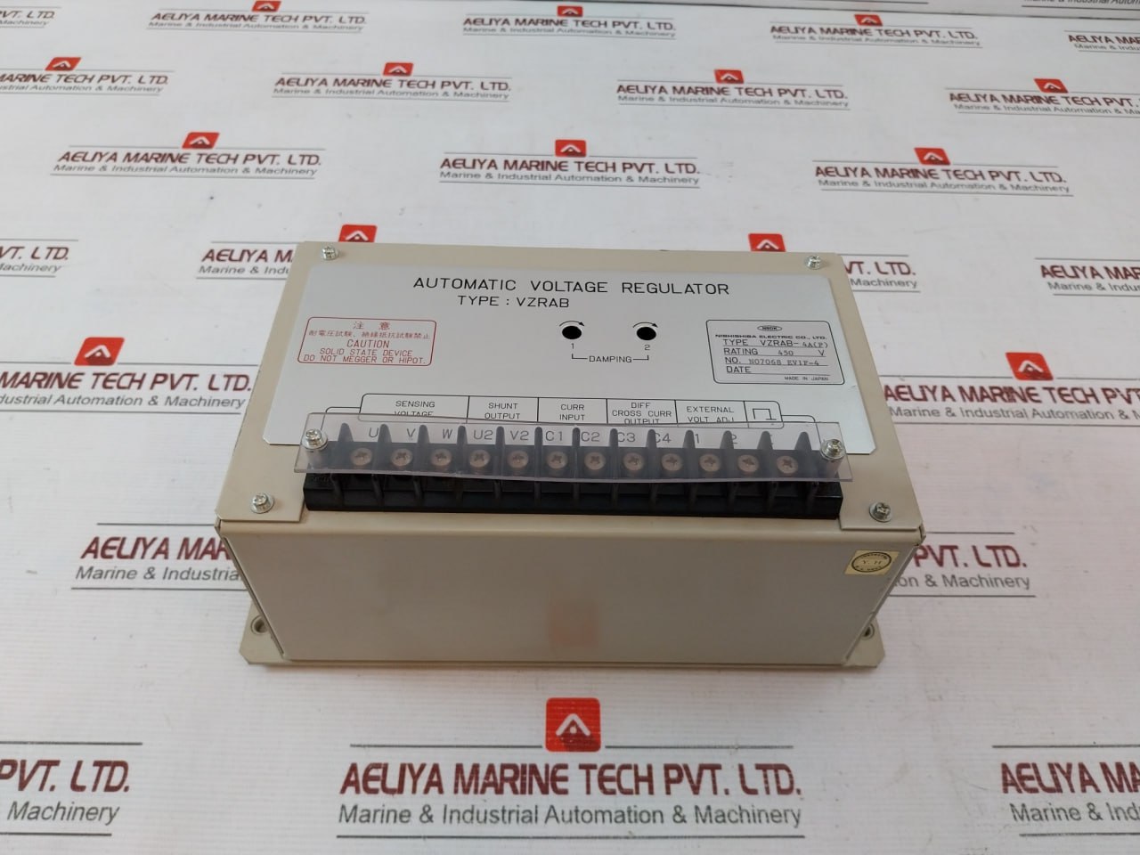 Nishishiba Electric Vzrab-4a(P) Automatic Voltage Regulator 450 V