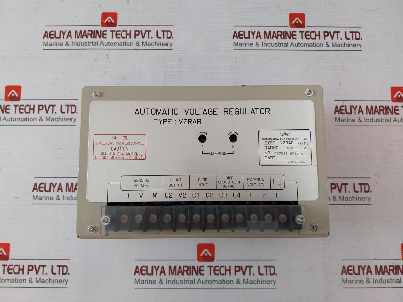 Nishishiba Electric Vzrab-4a(P) Automatic Voltage Regulator 450 V - Image 6