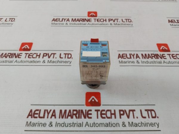 Rs 345-993 Plug In Power Relay 110v