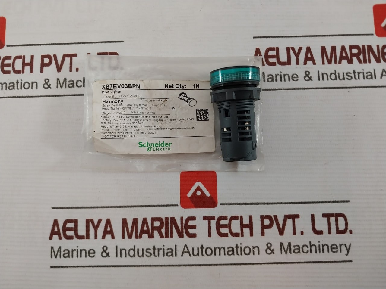 Schneider Electric Xb7ev03bpn Pilot Light 24v