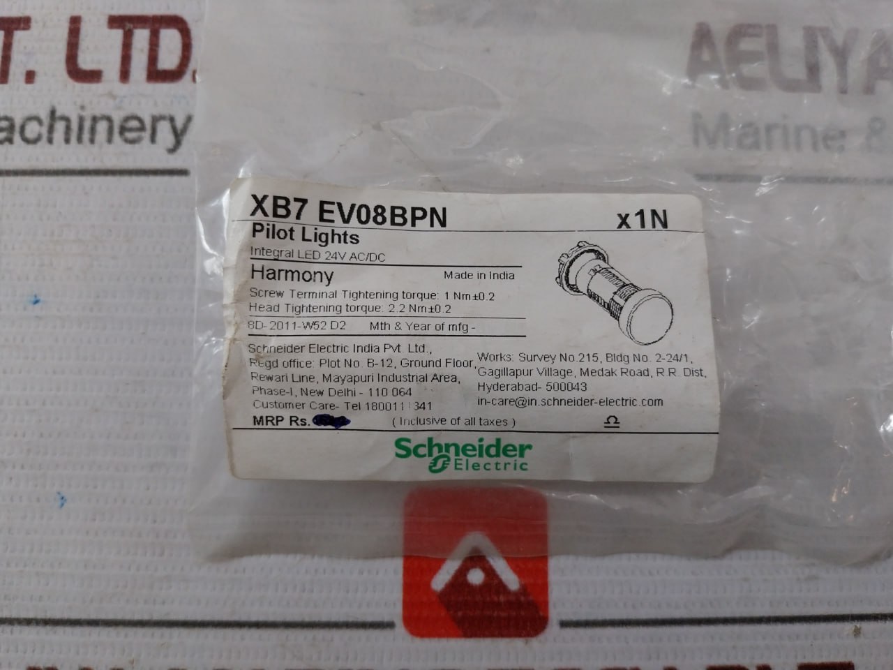 Schneider Electric Xb7ev08bpn Pilot Light 24v - Image 6