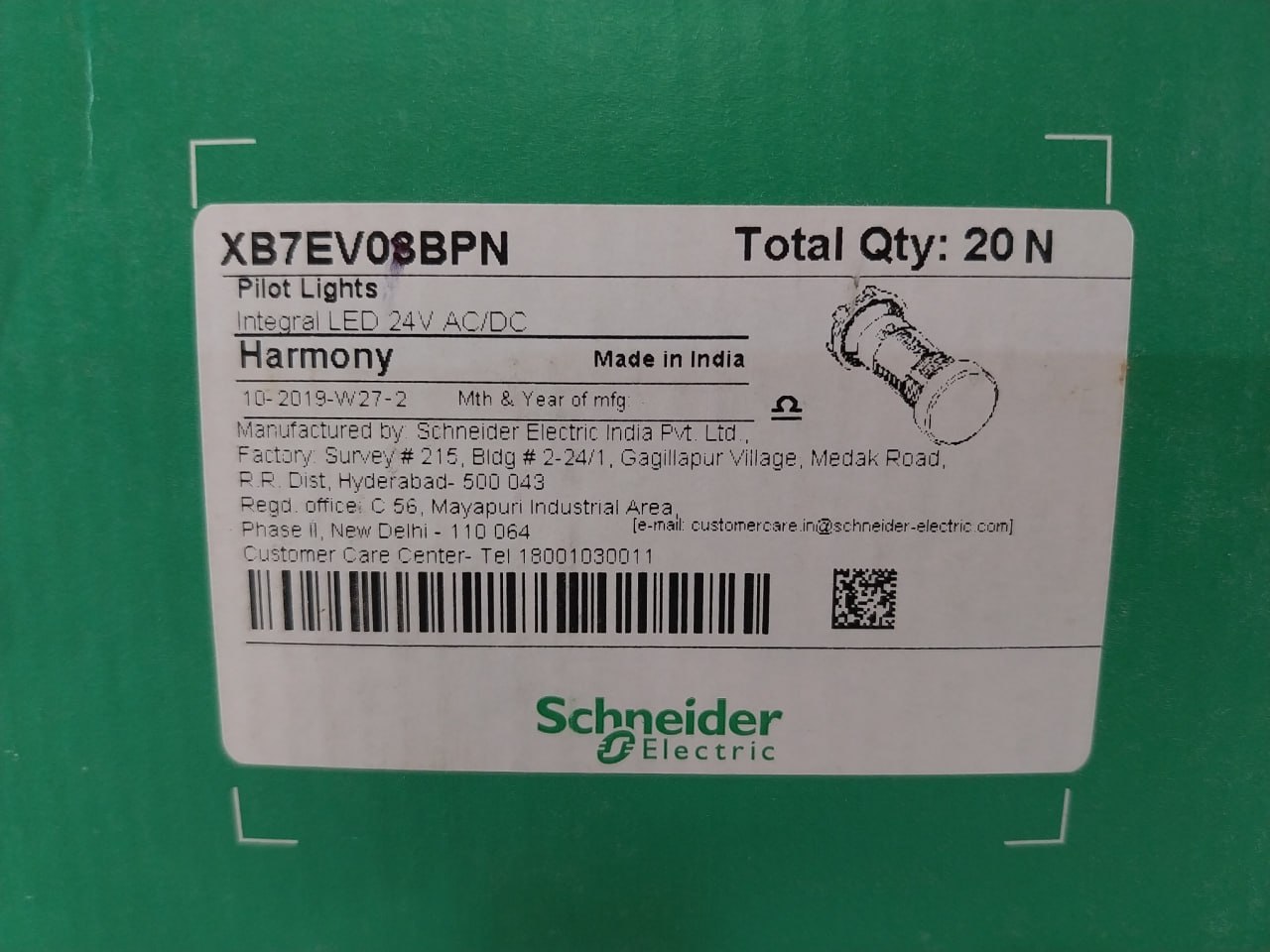Schneider Electric Xb7ev08bpn Pilot Light 24v - Image 8