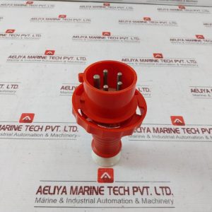 Schyller 16a 3p+N+T Flush-Mounted Straight Plug 415v