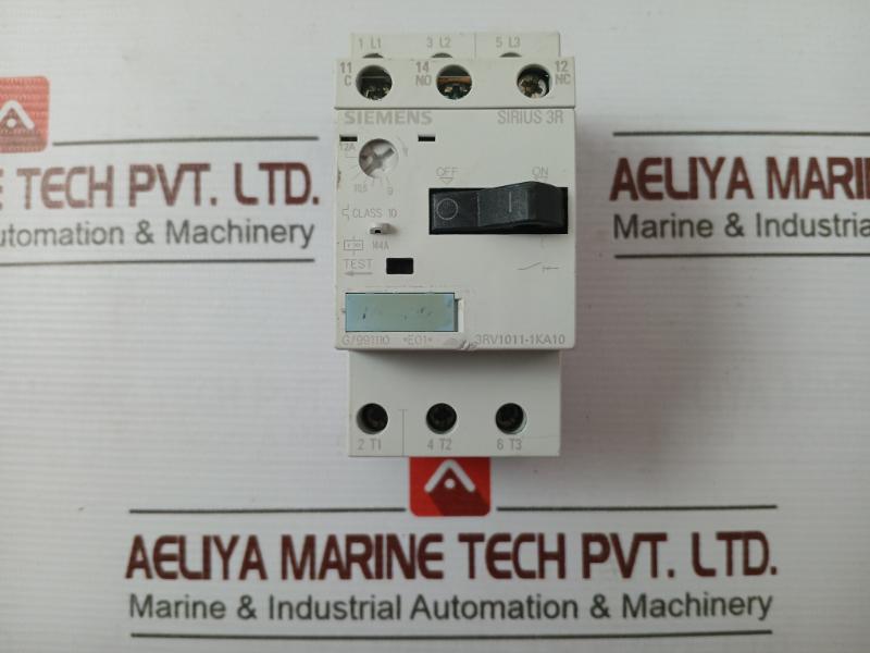Siemens 3rv1011-1ka10 Circuit Breaker 600v