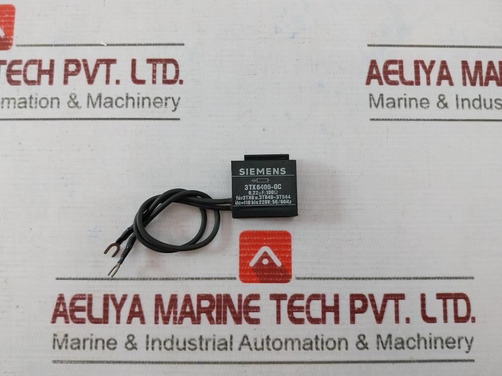 Siemens 3tx6406-0c Surge Suppressor Rc Element 220v