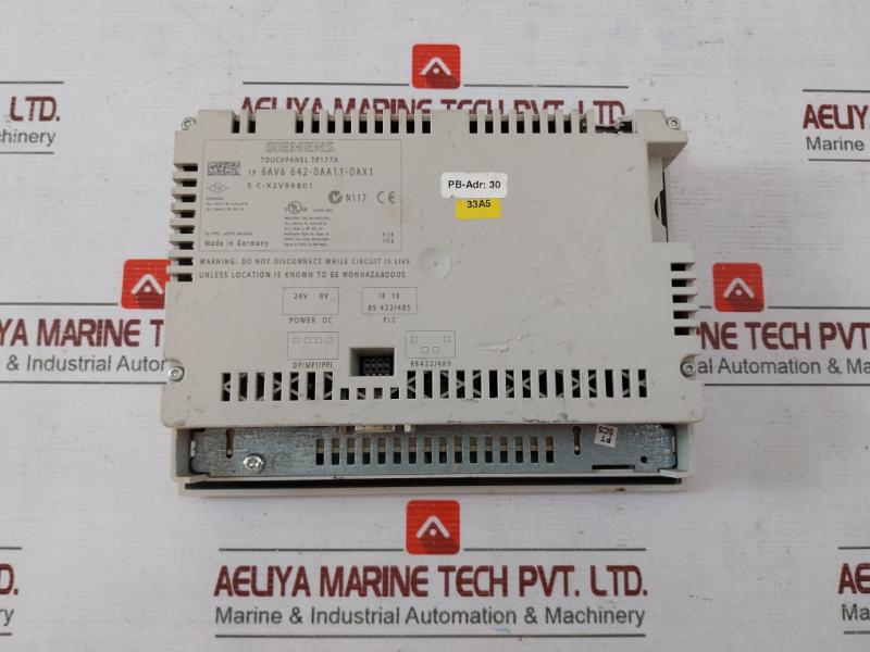 Siemens 6av6 642-0aa11-0ax1 Touch Screen Panel 24v - Image 4