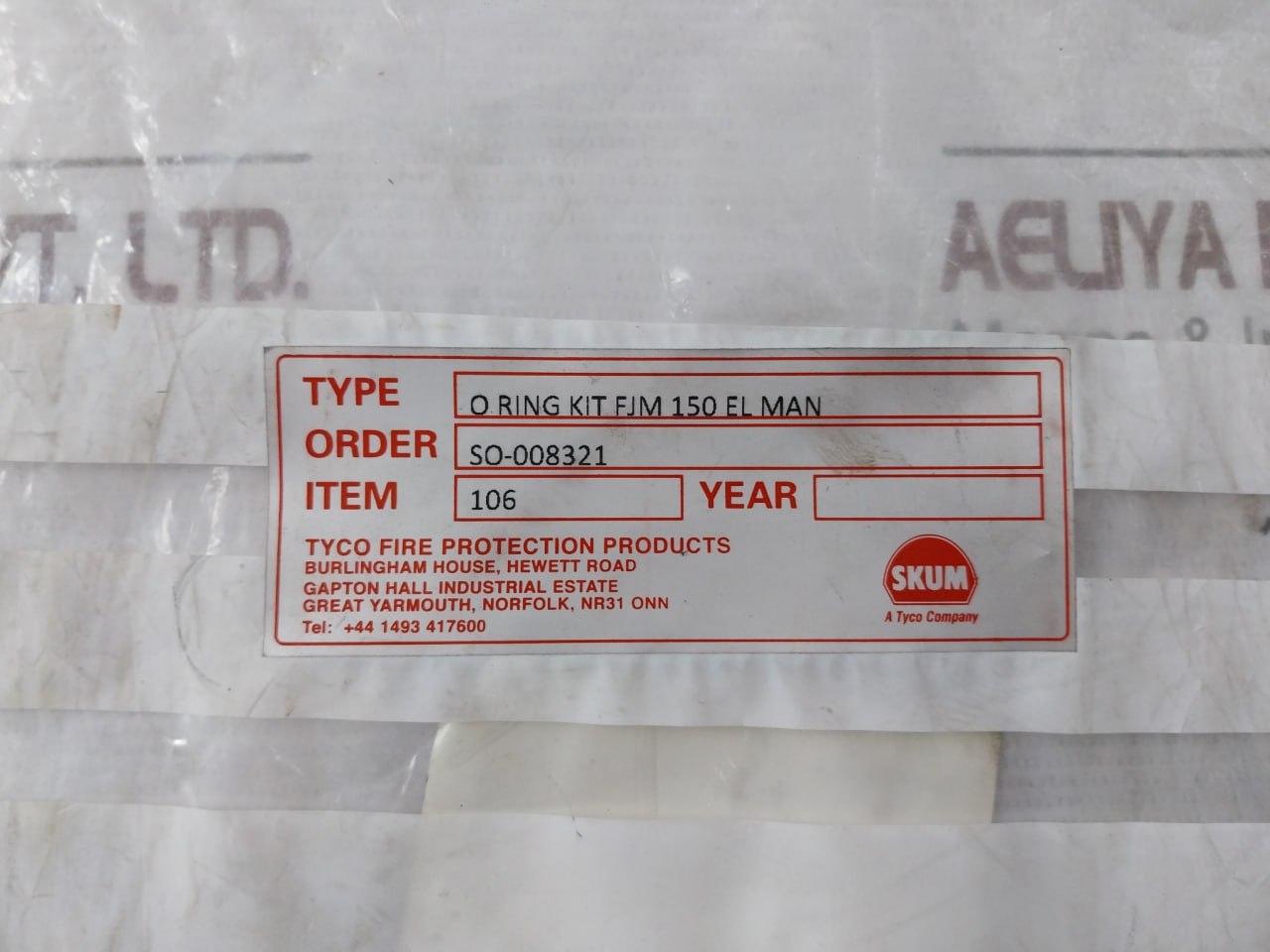 Skum Fjm-150 O-Ring Kit For Nozzle Kit - Image 9